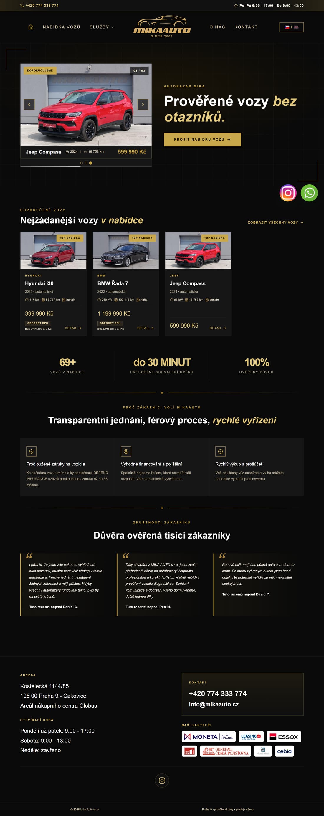 Náhled celé stránky Mika Auto